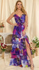 A2419 Rowyn Purple Print Maxi Dress