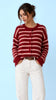 A3173 Claudia Burgundy Stripe Cardi