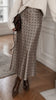 A3244 Pewter Dotty Satiny Skirt