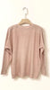 A3249 Rhinestone Fine Knit Sweater