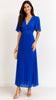 A3256 Royal Floaty Sleeve Pleat Dress