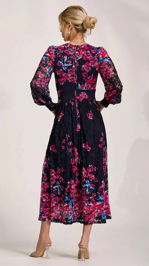 A3215 Jolie Moi Jasmine Floral Lace Dress