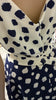 A3152(B) Nevada Navy Contrast Flare Dress