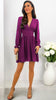 A2613 Cathinka Mauve Mini Dress