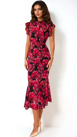 4-A2206 Lirena Mint Asymmetrical Dress