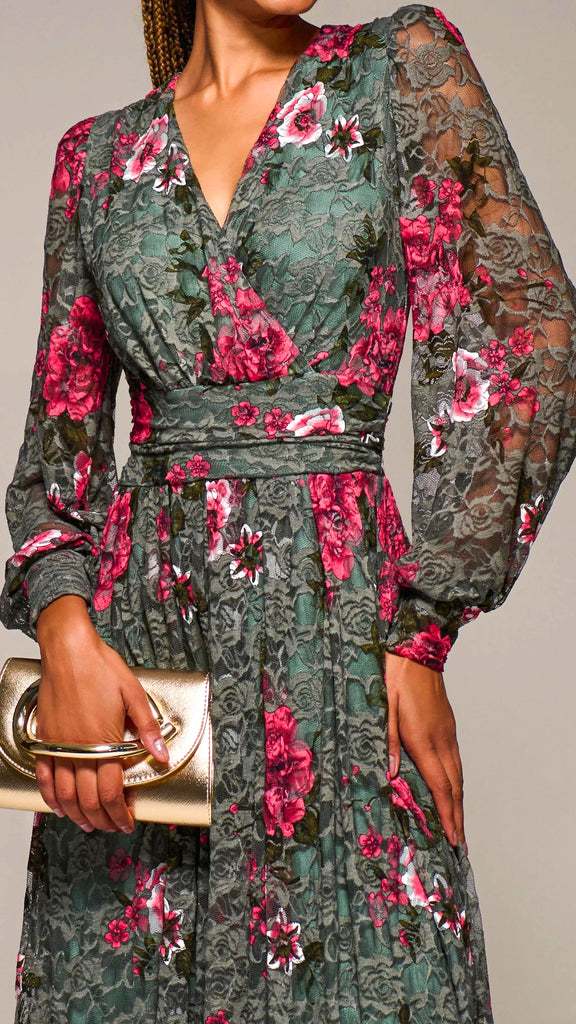 A3214 Jolie Moi Floral Lace Dress