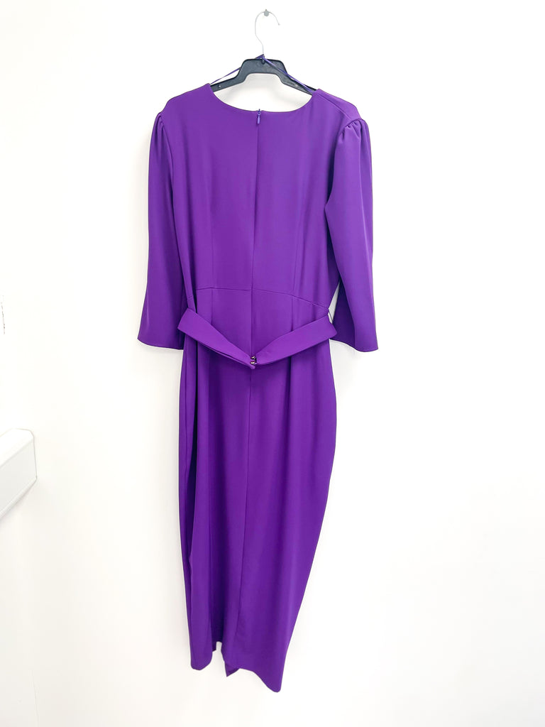 5-A1558 Lilias Purple Drape Dress