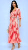 A2826 Polly Coral Pink Pleat Dress