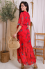 4-A2276 Hope & Ivy Delia Red Wrap Dress