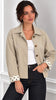 A3231 Beige Short Trench Coat