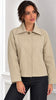 A3231 Beige Short Trench Coat