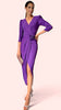 A1558 Lilias Purple Drape Dress