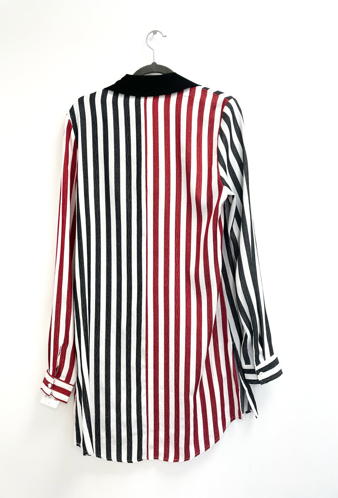 4-A1943 Charlie Stripe Oversized Shirt