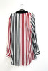 4-A1943 Charlie Stripe Oversized Shirt