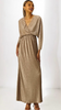 4-A2001 Patsy Bronze Crinkle Maxi Dress