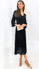A2699 Black Sleeved Loose Top Dress