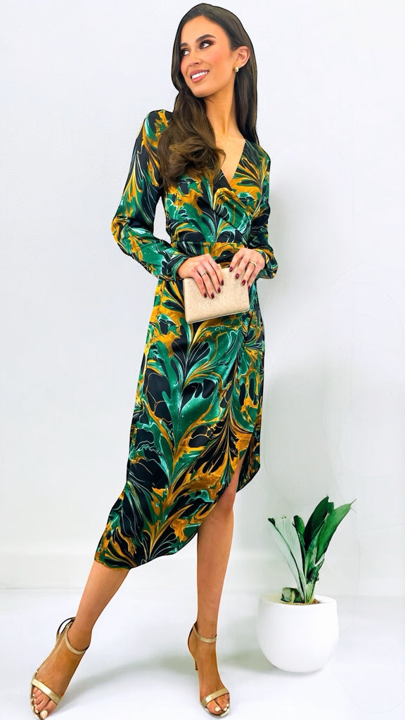green dresses ireland Emerald Green Grad Dresses Ireland Dark Green Long Feathered Prom Dress