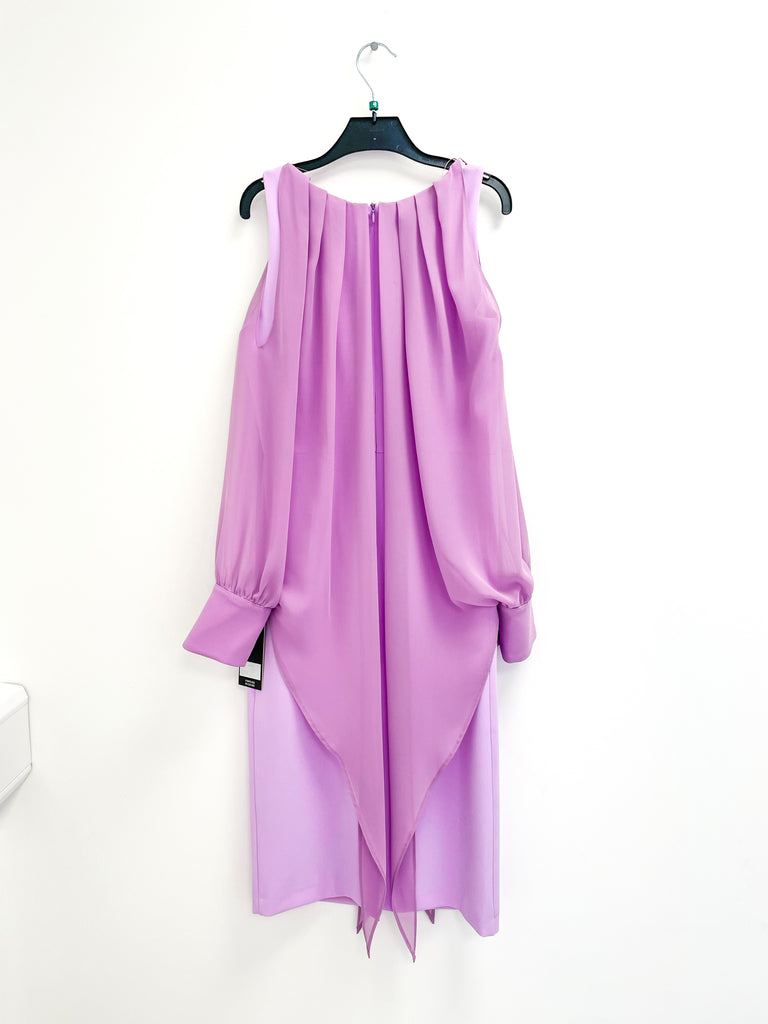 4-A1512 Akoya Lilac Overlay Dress