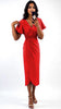 A2671 Red Fredrica Wrap Style Dress