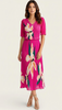 A3033 Maisy Fuschia Print Loose Top Dress