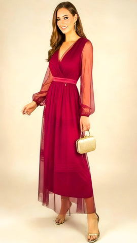 4-A2206 Lirena Mint Asymmetrical Dress