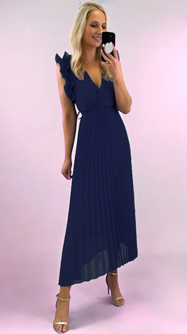 A2301 Sicily Multi Colour Midi Dress