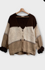 A2740 Chunky Knit Cardi Brown