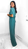 A2514 Giralda Teal Jumpsuit