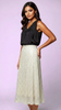 A2689 Beige Sequin Skirt
