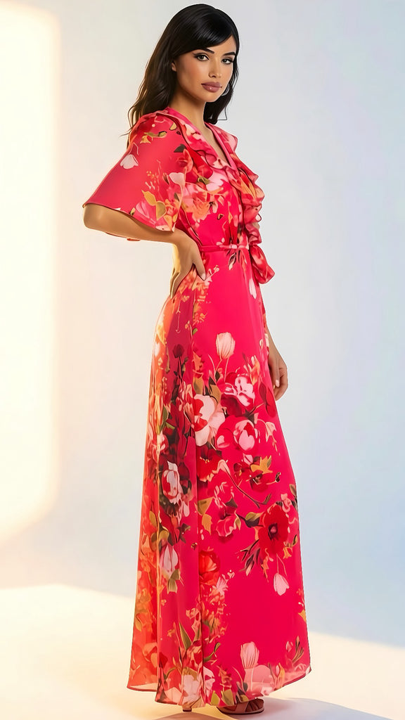 A2883 Hope & Ivy Pixie Ruffle Wrap Dress