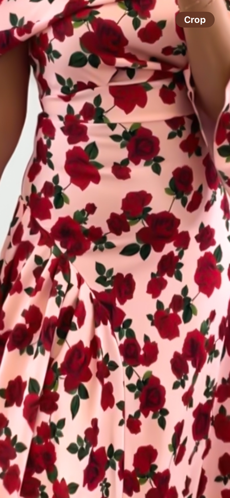 A2345B Inda Pink Floral Fit & Flare Dress