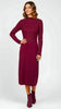 A2720 Burgundy Knit Day Dress