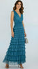 A2700 Virginia Teal Flounce Dress