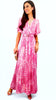 A1570 Mabilia Pink Printed Midi Dress