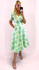 A2432 Meredi Mint Brocade Flare Dress