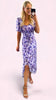 5-A2435 Heidi Lilac Floral Rouched Dress