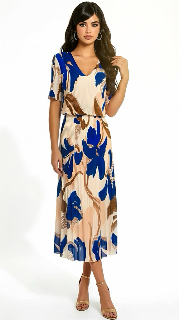 A2957 Rosie Navy/Cream Loose Top Dress