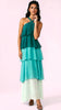 A3011 Monica Halter Flounce Dress