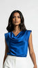 5-A3004 Royal Cowl Sateen Top