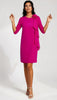 5-A2978 Josetta Pink Chiffon Shift Dress