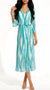 A2974 Solange Turquoise Print Loose Top Dress