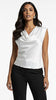 5-A2999 White Cowl Sateen Top