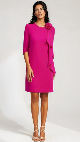 A2918B Leeann Floral Smock Dress