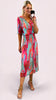 A2448 Leona Turq Print Loose Top Dress