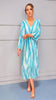 A2974 Solange Turquoise Print Loose Top Dress