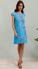 A2482 Nikki Turquoise Linen Dress