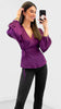 4-A1894 Plum Visirene Wrap Blouse
