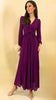 A2520 Valentina Mauve Corset Pleat Dress