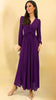 A2598 Valentina Purple Corset Pleat Dress