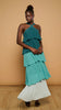 A3011 Monica Halter Flounce Dress